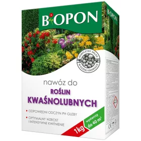    FERTILIZANT BIOPON PENTRU PLANTE IUBUSE DE ACIDE GRANULE 1KG CRESTEREA OPTIMA PANA LA 40M2