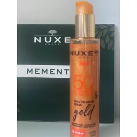   NUXE SUN GLOW Ulei SPF50 cu Particule Aurii pentru Față și Corp 150ml