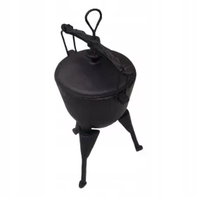  Cazan de vanatoare din fonta 5L cu capac cu filet