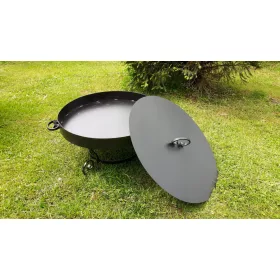  Focar De Gradina Forjat 80CM Pentru Gratar + Capac