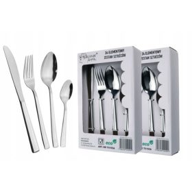   Set de Tacâmuri din Oțel Inoxidabil Rossner Austria pentru 12 Persoane, 48 de Piese - Design Modern