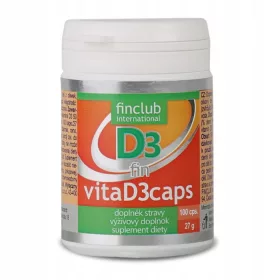   Fin VitaD3caps cu Vitamina D3 din Lanolină de Oaie, 100 Capsule Ulei de Măsline