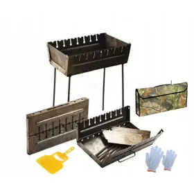    Mangal Suitcase Grill Pliabil Portabil 2 mm. pentru 8 frigarui de sampon