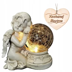   Anghel Cu Lumini Solare LED Pentru Grădină sau Mormânt - Decorativ și Inspirator