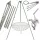  Trepied grătar de grădină 250cm inox + grătar 70cm roar SET