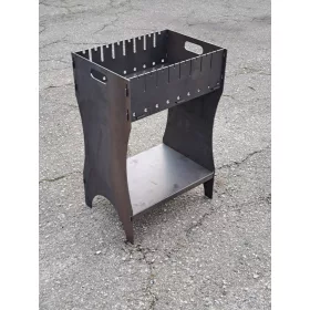  Mangal Grill 4mm pliabil HIGH pentru 8 sampoane