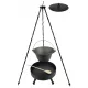  Cazan din fonta 8 L cu capac din fonta SEMIN 40 cm Trepied 120
