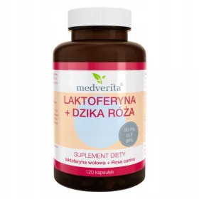   Medverita Lactoferrină + Măceșe 120 capsule - Îmbunătățirea Imunității și a Sănătății Pielii