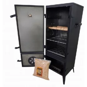    GARDEN SMOKEHOUSE METAL CU REGULATOR DE FUM + 2 CADOURI GRATUITE