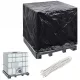 Husă de Protecție pentru Mobilier de Grădină, Impermeabilă, Negru, 116x100x120 cm