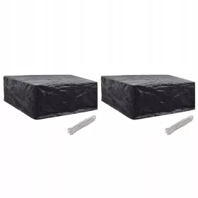   Set 2 Huse pentru Mobilier de Grădină Rezistente la Apă și UV, 260x260x90 cm