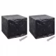 Huse Impermeabile pentru Mobilier de Grădină Negru, 116x100x120 cm - Set de 2