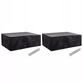   Huse Protectoare pentru Mobilier de Grădină Rezistente la Apă 242x162x100 cm - Set de 2