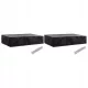 Set de 2 Huse pentru Mobilier de Grădină Impermeabile, Negre, 218 x 77 x 55 cm