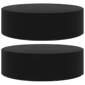   Set 2 Huse pentru Mobilier de Grădină Rezistente la Apă, 325x90 cm, Negru