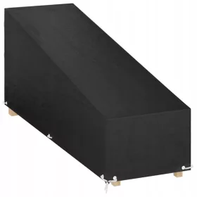   Husă Impermeabilă pentru Mobilier de Grădină, 200x65x35/60 cm, Negru