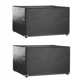   Huse Protecție Mobilier de Grădină Impermeabile, Set 2 buc, 125x125x75 cm