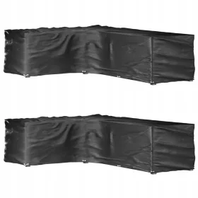   Husă de Protecție pentru Mobilier de Grădină Rezistentă la Apă și UV, 220x285x80 cm, Set de 2