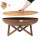  Focar cu capac Set de gradina Bol adanc 100 cm Otel Corten 3 mm