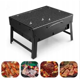  GRĂTAR DE CARBUNE PORTATIL TURISTIC PLIABLE CU MÂNER