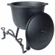 ceaun de FONTA, oala de vanatoare maghiara, fripturi prajite, foc de tabara, 10L