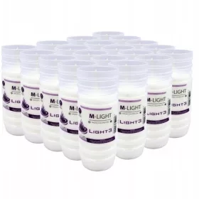   Set 20 Bucăți Wkłady Parafinowe M-light Pentru Lumânări de 72h, 3 Zile de Ardere