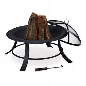  Semineu Relaxdays cu protectie la scantei,