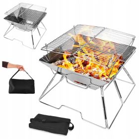    GRIL TURISTIC PENTRU CAMPFIRE PORTATIV PLATIBIL LIGHT TRAVEL + CASTĂ