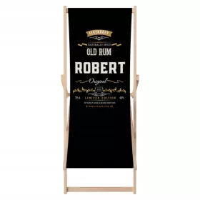   Leżak Personalizat 'Old Rum' - Cadoul Ideal pentru Iubitorii de Relaxare şi Lux
