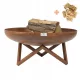  Focar De Gradina Foc Adanc Bol 80 cm Otel Corten Adanc 3 mm