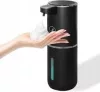 Dozator de săpun spumă fără atingere adm380 negru 380 ml
