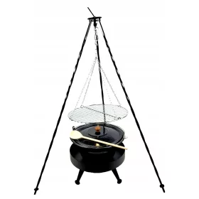    Gratar 120 cm, focar 40, gratar 40 cm, ceaun 10 l, trepied 120 cm