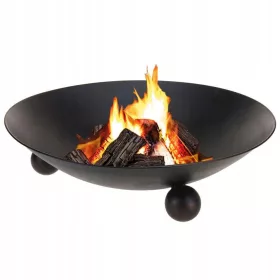    SĂTREU mare din FONTĂ metal de grădină pentru foc grătar 57 cm