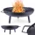  Semineu METAL mare gradina pentru foc de tabara picioare suport gratar 58 cm