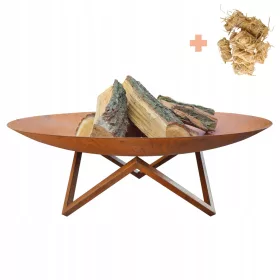  Focar de gradina Corten Frame 120 cm + GRATUIT