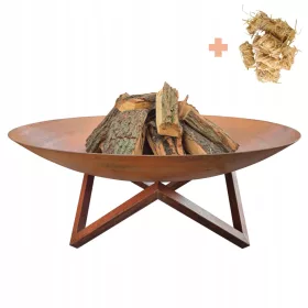  Focar de gradina Corten Frame 150 cm + GRATUIT