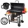  Gratar de carbune GARDEN butoi PORTATIV PE ROTI cu capac mare solid