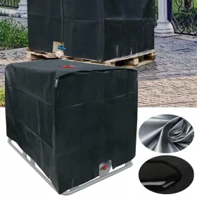   Husă de Protecție UV pentru Containere IBC - Negru, Rezistentă și Durabilă