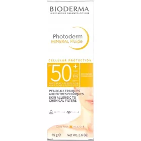   Bioderma Photoderm Mineral Fluid SPF50+ 75g pentru Piele Sensibilă