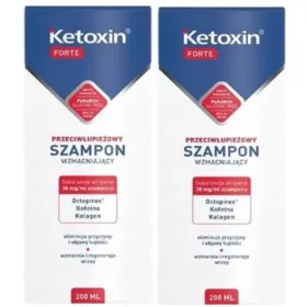 Șampon Fortifiant Antimătreață Ketoxin Forte, 2 x 200 ml