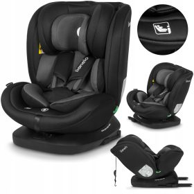    Scaun auto Lionelo cu ISOFIX BASTIAAN I-size 40-150 cm 2023 negru gri