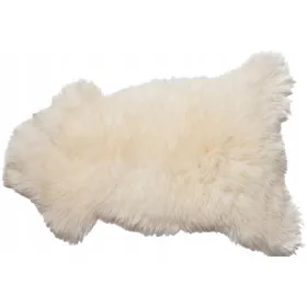 Piele naturală de oaie MB1a, aproximativ 70 cm, alb-crem