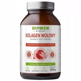   Kolagen Wołowy Biowen 225g - Wsparcie dla Stawów, Kości i Skóry