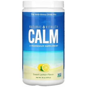  Supliment Magneziu Natural Vitality Calm 453g - Aromă de Lămâie Dulce