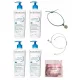 Pachet Bioderma Atoderm Creme Ultra 4x500ml cu Cadou Brățări Stil - Hidratare Intensă pentru Întreaga Familie