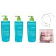 Set Bioderma Sebium Gel Moussant - Îngrijirea Pielii Mixte/Grase, 3x 500ml + Brățară Gratuită
