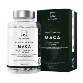   Complex de Maca Negru și Galben 57000 mg - Energie și Vitalitate, 120 Capsule