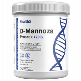   HealthX D-Mannoza 120 g - Supliment pentru Sănătatea Sistemului Urinar