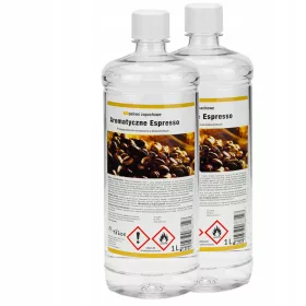   Biocombustibil parfumat 2L „Espresso” pentru Bio-Șemineu – Aromă Intensă de Cafea, Bioetanol Ecologic, Flacără Galben-Portocalie