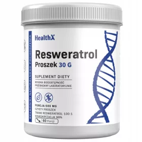   Resveratrol HealthX 99% - 500 mg, 30g - Antioxidant Puternic pentru Inimă și Longevitate